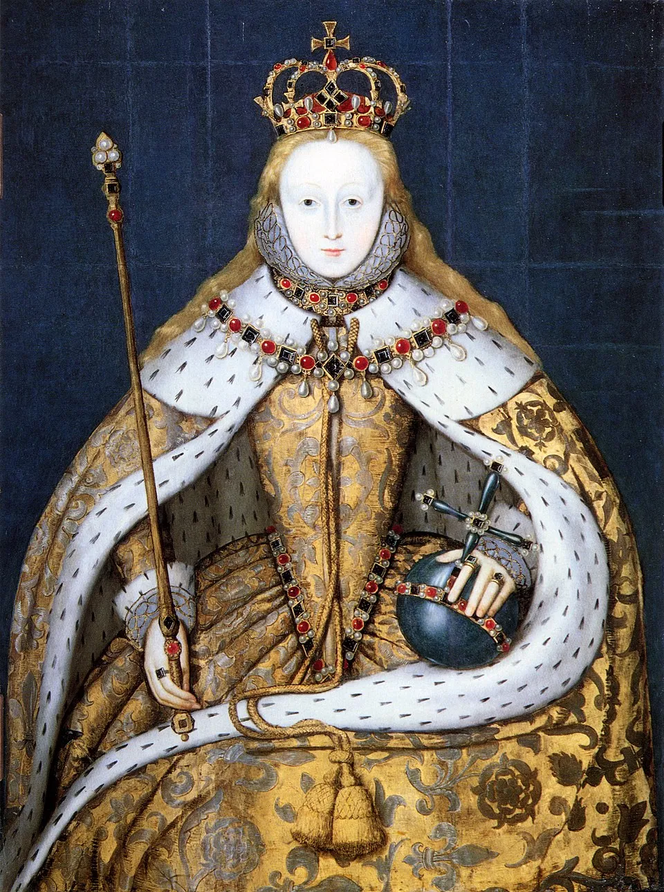 Portrait of Queen Elizabeth I, Queen of England from 1558 to 1603