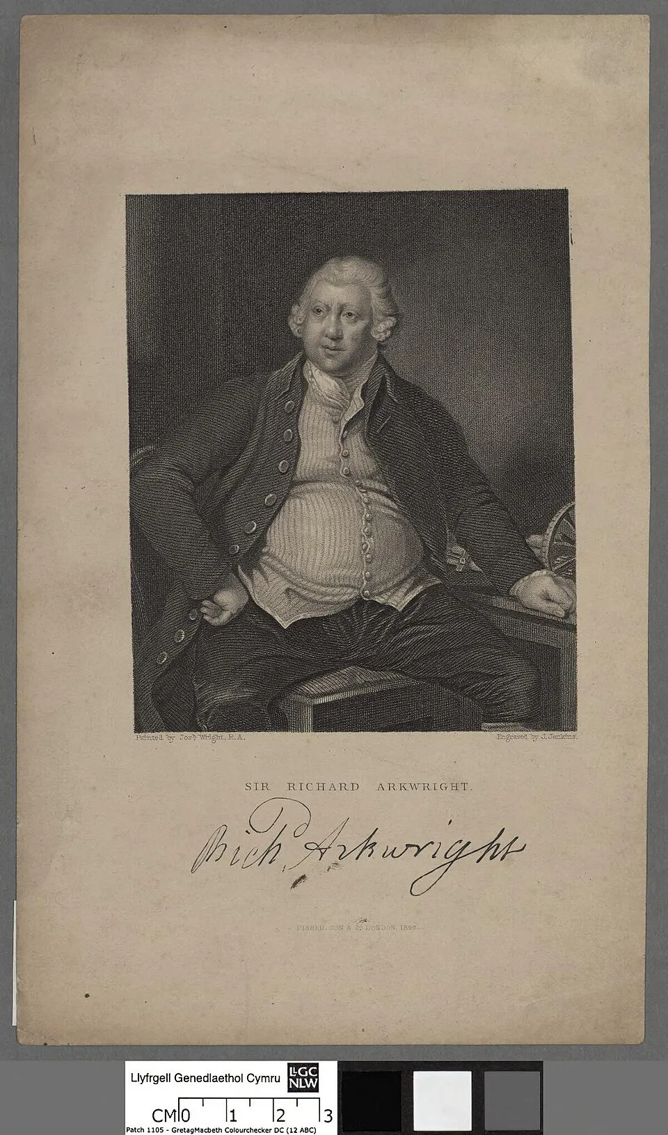Portrait of Richard Arkwright (1732–1792), inventor and industrialist who pioneered the factory system