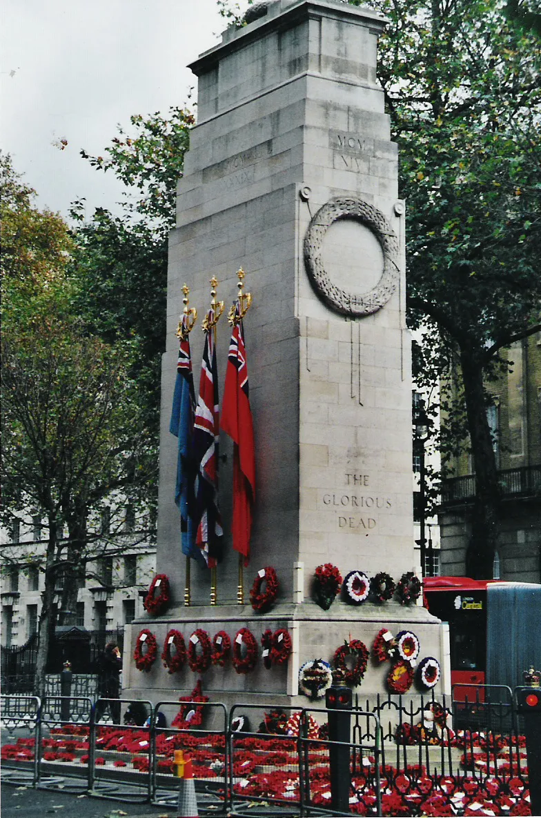 Unveiled in 1920, the Cenotaph is the centrepiece to the Remembrance Day service