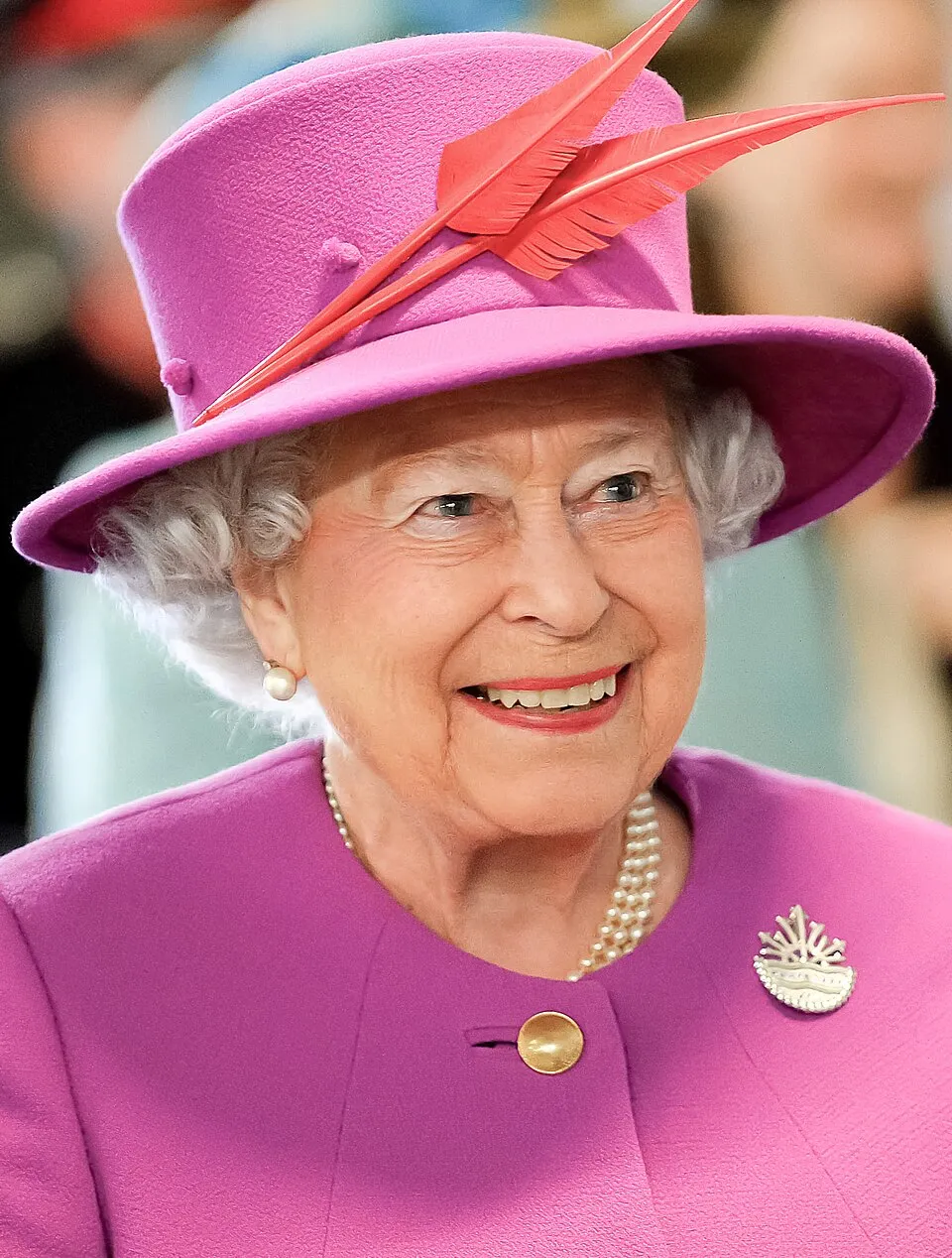 Queen Elizabeth II, head of state of the UK